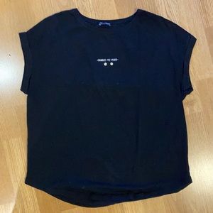 ZARA Black Tee